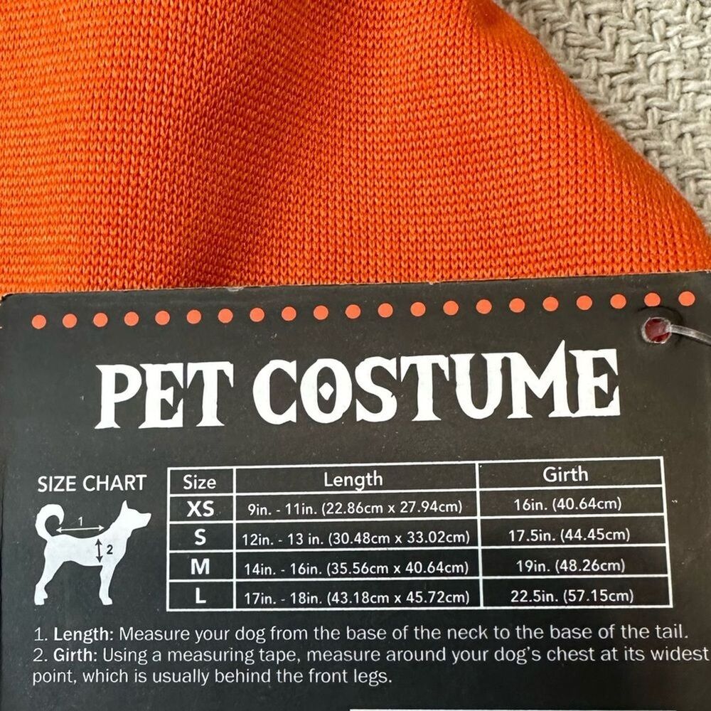Pumpkin Spice Dog Hoodie Size Medium NWT Pet Puppy Gift Fall Cozy Comfy - Picture 3 of 6